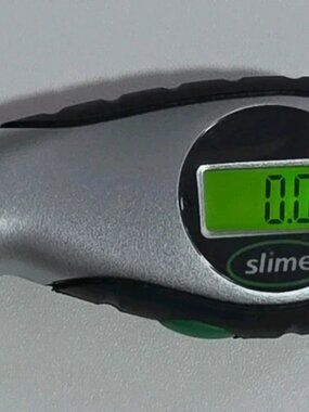 Slime Digital Tire Pressure Gauge 5-150 PSI Backlit LCD Display 20017 Silver